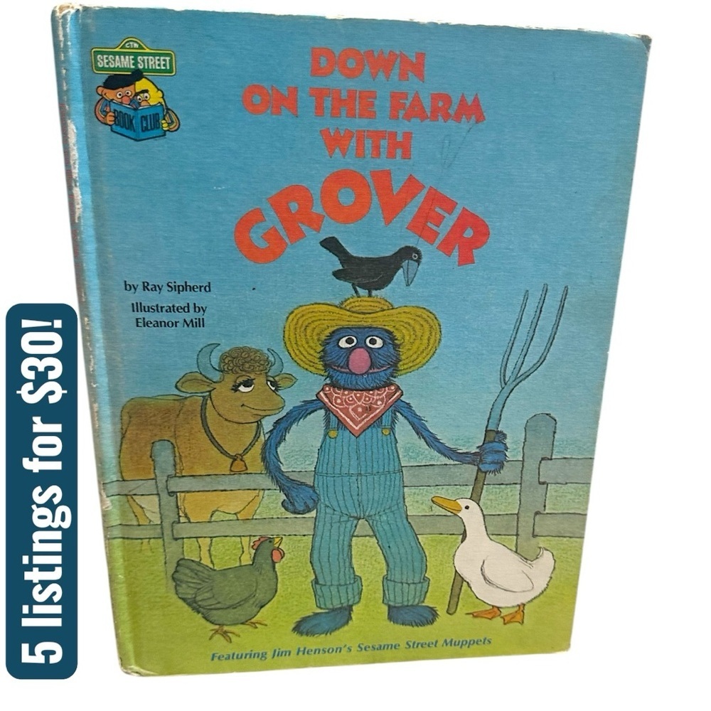 Down on the Farm with Grover Book - Picture 1 of 12